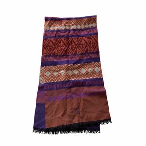 Vintage Yves St Laurent Wool Scarf YSL Designer Multicolor Luxury  60”x15”